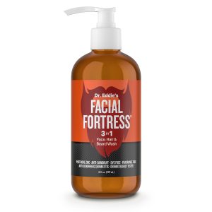 Dr. Eddies Facial Fortress 3 in 1 Face, Hair, & Beard Wash