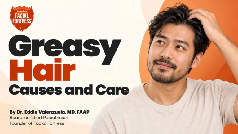 Greasy Hair: Causes and Care — Facial Fortress guide by Dr. Eddie Valenzuela