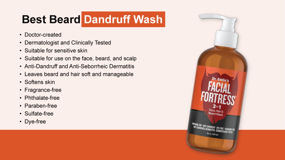 Best Beard Dandruff Wash – Dr. Eddie’s Facial Fortress 3-in-1