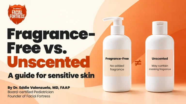 Fragrance-free vs. unscented comparison: fragrance-free has no added fragrance; unscented may contain masking fragrance.