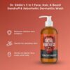 This anti-dandruff shampoo is formulated with pyrithione zinc 0.95%, an FDA-recognized active ingredient for dandruff and seborrheic dermatitis. It helps reduce flaking, scaling, and itching associated with these conditions. Suitable for beard, face, scalp, and hair.