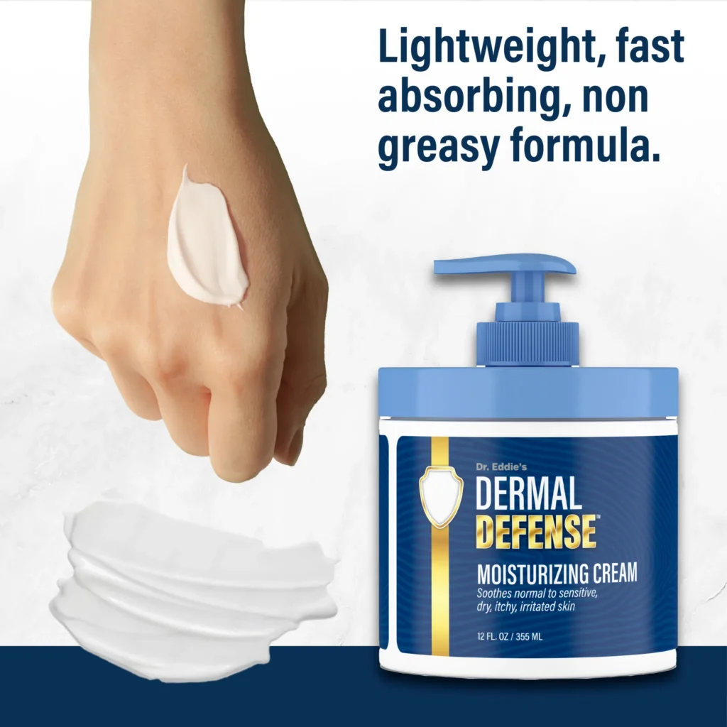 Dermal Defense cream and texture