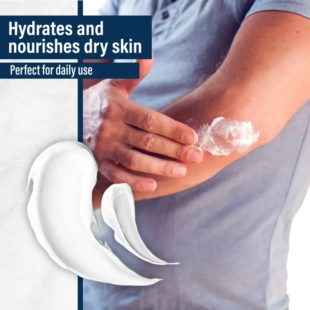 Dermal Defense moisturizing cream applied to skin